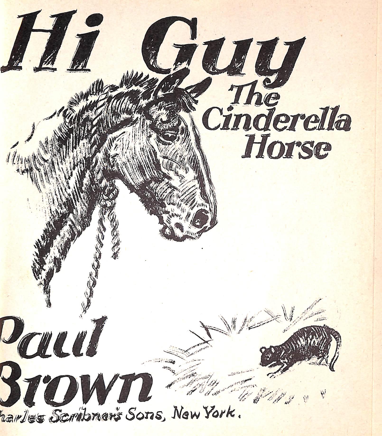 Original 1944 Pencil Drawing From Hi, Guy! The Cinderella Horse By Paul Brown 30 For Sale 4