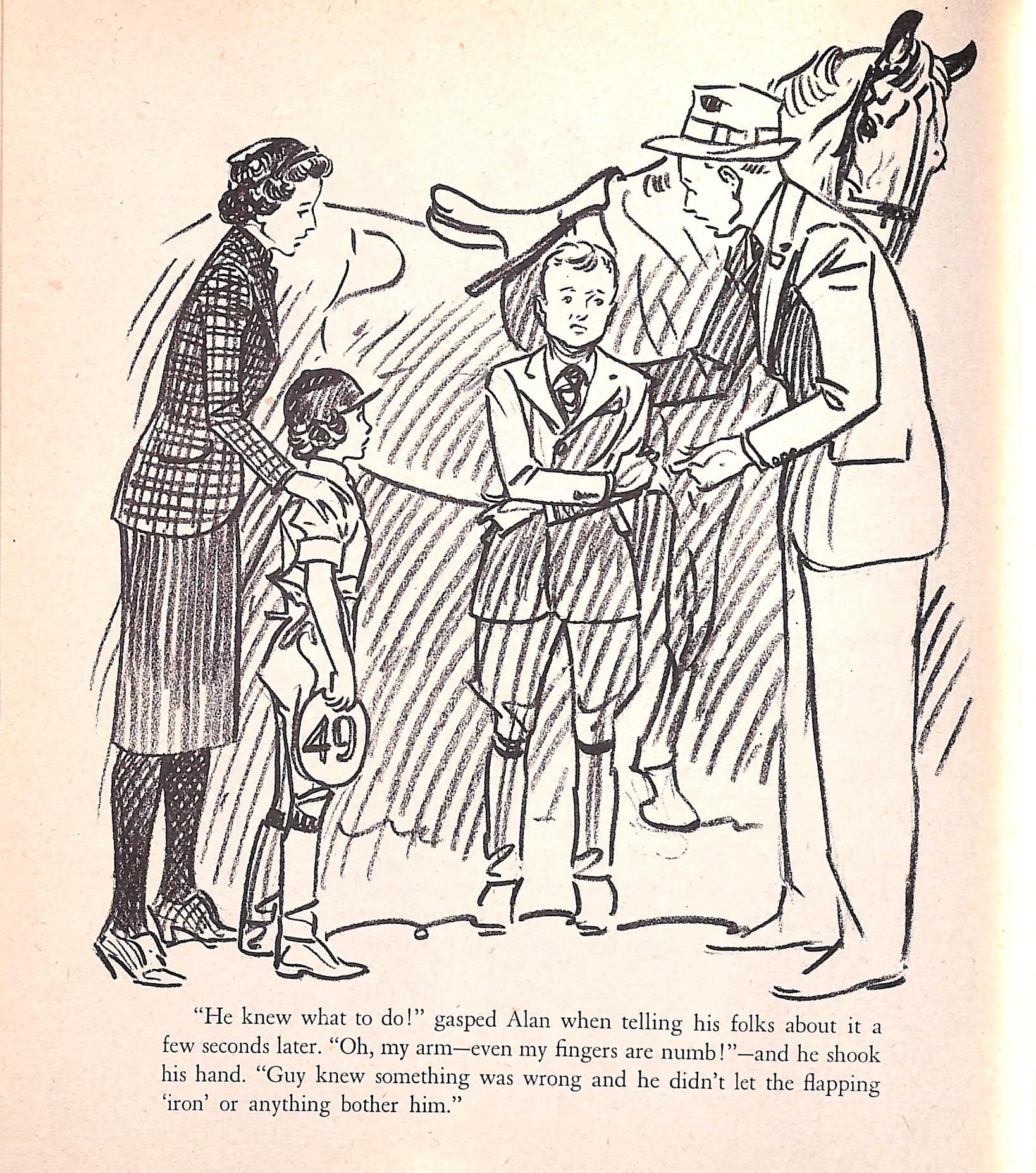 Original-Bleistiftzeichnung von 1944 aus Hi, Guy! Das Cinderella-Pferd von Paul Brown, 30 im Angebot 3