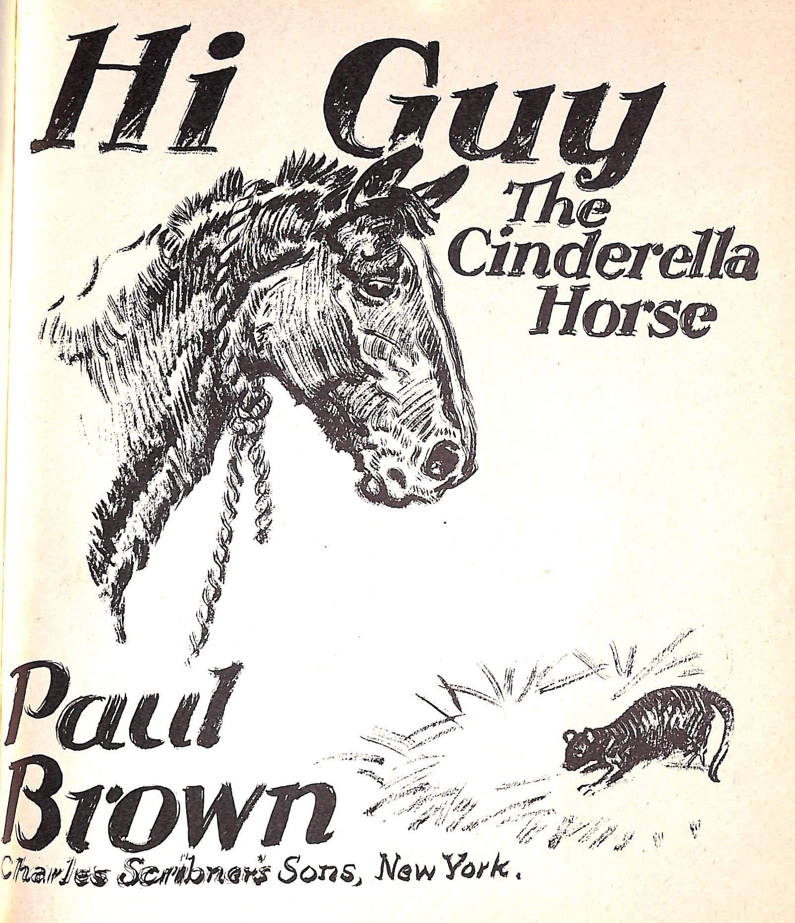 Original 1944 Pencil Drawing From Hi, Guy! The Cinderella Horse By Paul Brown 31 For Sale 4