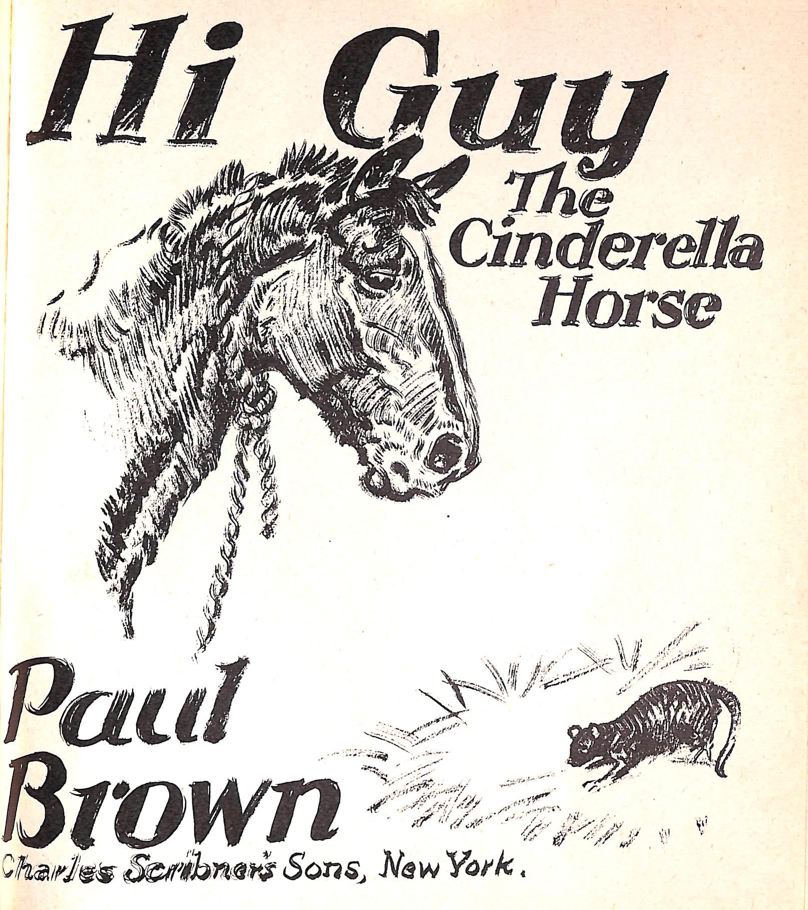Original 1944 Pencil Drawing From Hi, Guy! The Cinderella Horse By Paul Brown 32 For Sale 4