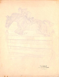 Original 1944 Pencil Drawing From Hi, Guy! The Cinderella Horse By Paul Brown 34