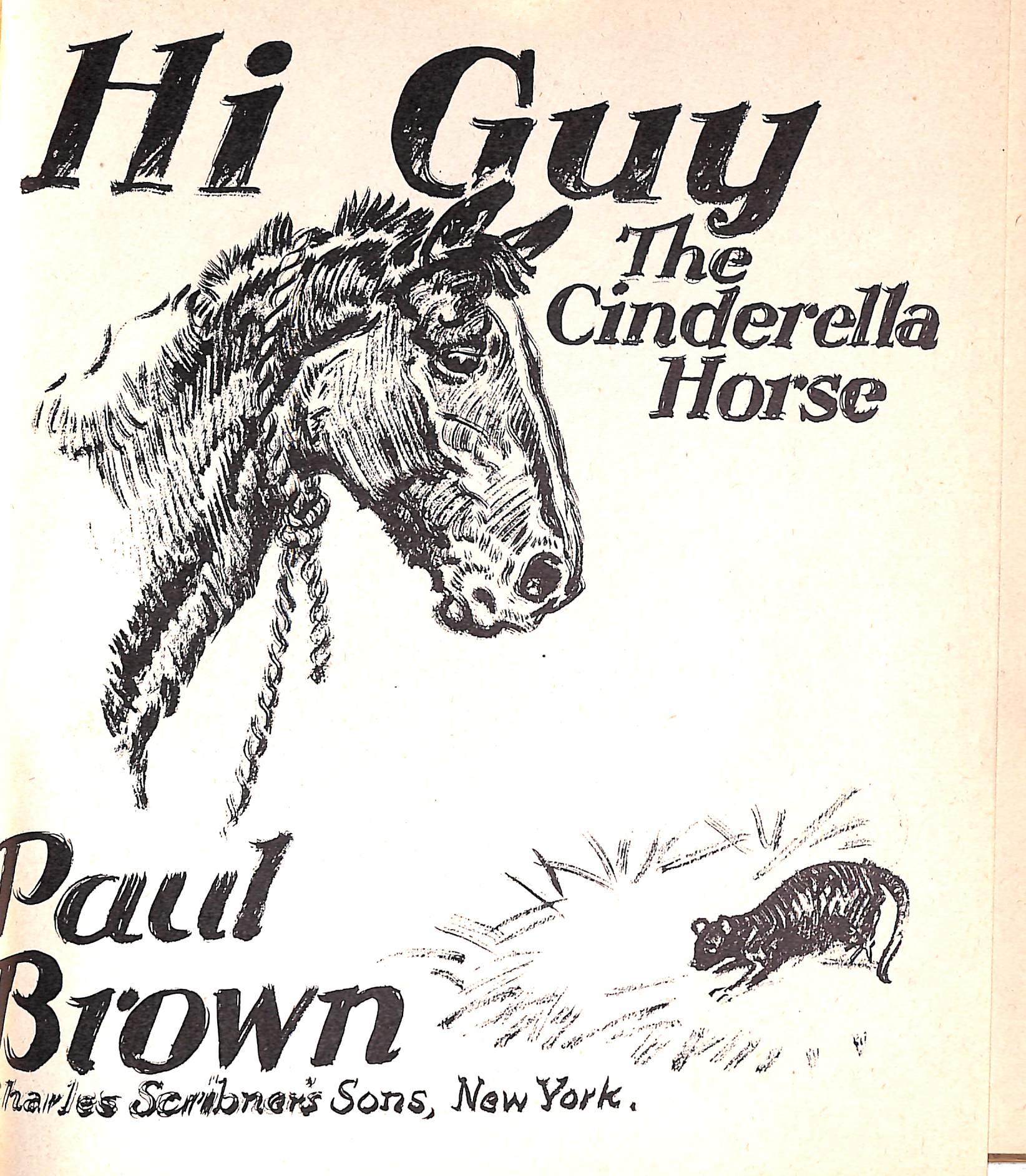 Original 1944 Pencil Drawing From Hi, Guy! The Cinderella Horse By Paul Brown 34 For Sale 4
