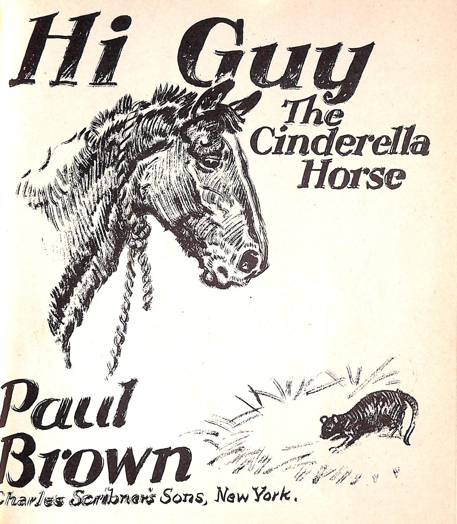 Original 1944 Pencil Drawing From Hi, Guy! The Cinderella Horse By Paul Brown 35 For Sale 4