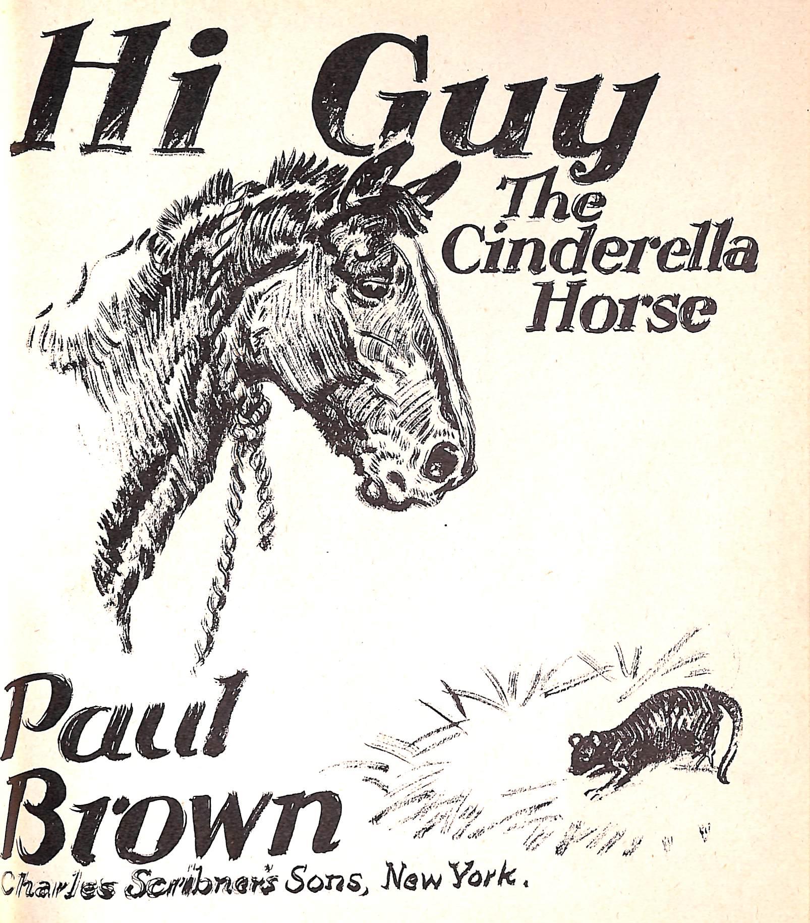Original 1944 Pencil Drawing From Hi, Guy! The Cinderella Horse By Paul Brown 36 For Sale 4