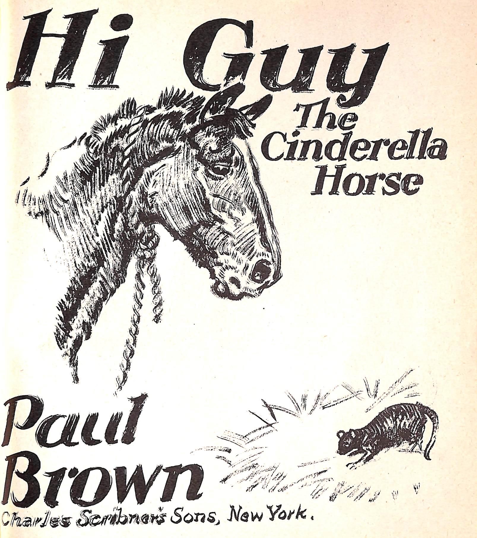 Original 1944 Pencil Drawing From Hi, Guy! The Cinderella Horse By Paul Brown 37 For Sale 4