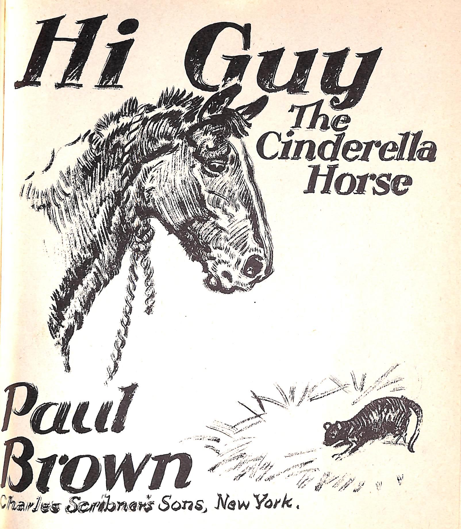 Original 1944 Pencil Drawing From Hi, Guy! The Cinderella Horse By Paul Brown 38 For Sale 4