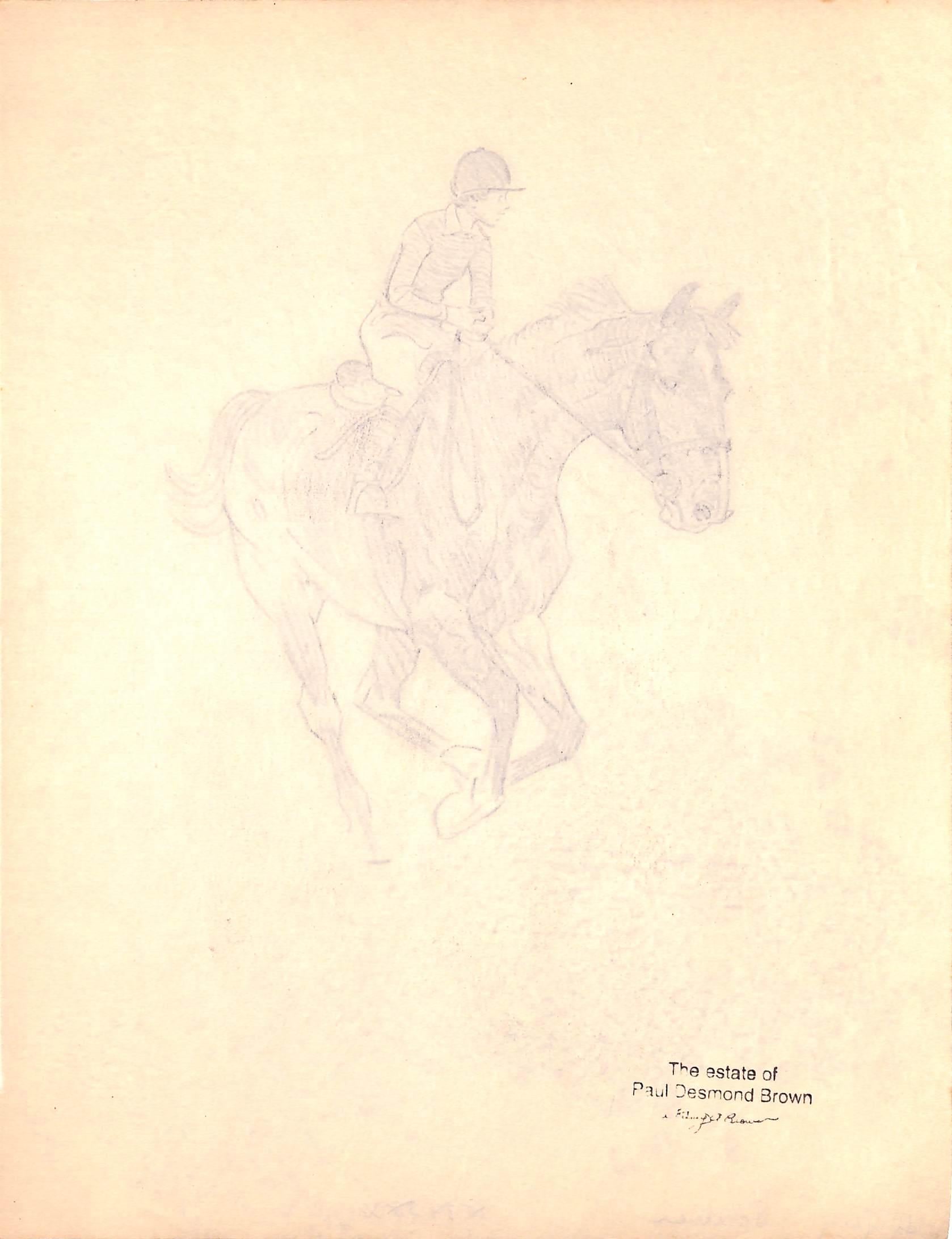 Disegno originale a matita del 1944 da Hi, Guy! Il Cavallo Cenerentolo di Paul Brown 39 in vendita 1