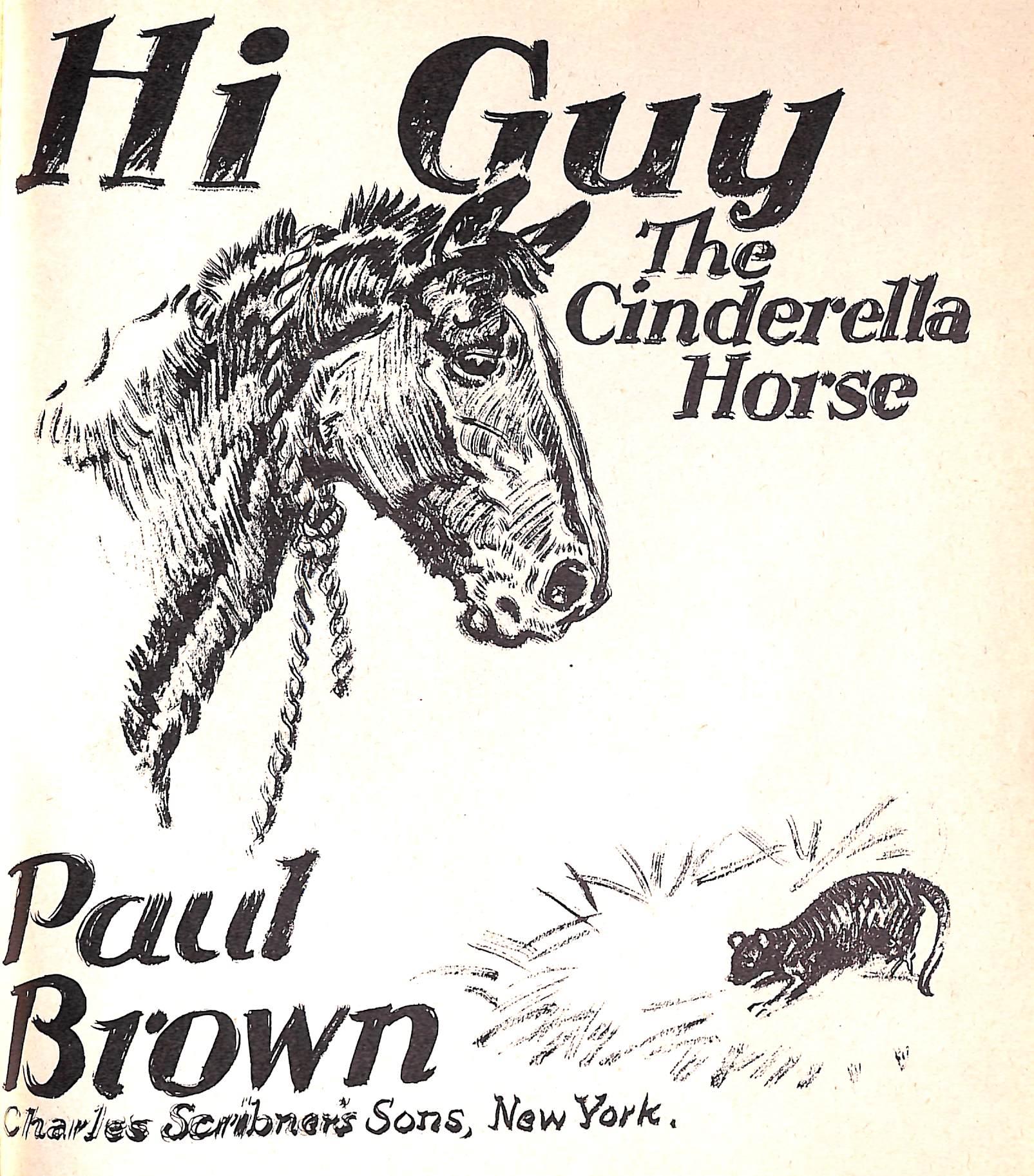 Original 1944 Pencil Drawing From Hi, Guy! The Cinderella Horse By Paul Brown 42 For Sale 4