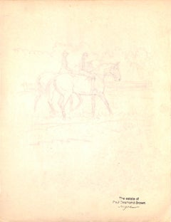 Original 1944 Pencil Drawing From Hi, Guy! The Cinderella Horse By Paul Brown 43