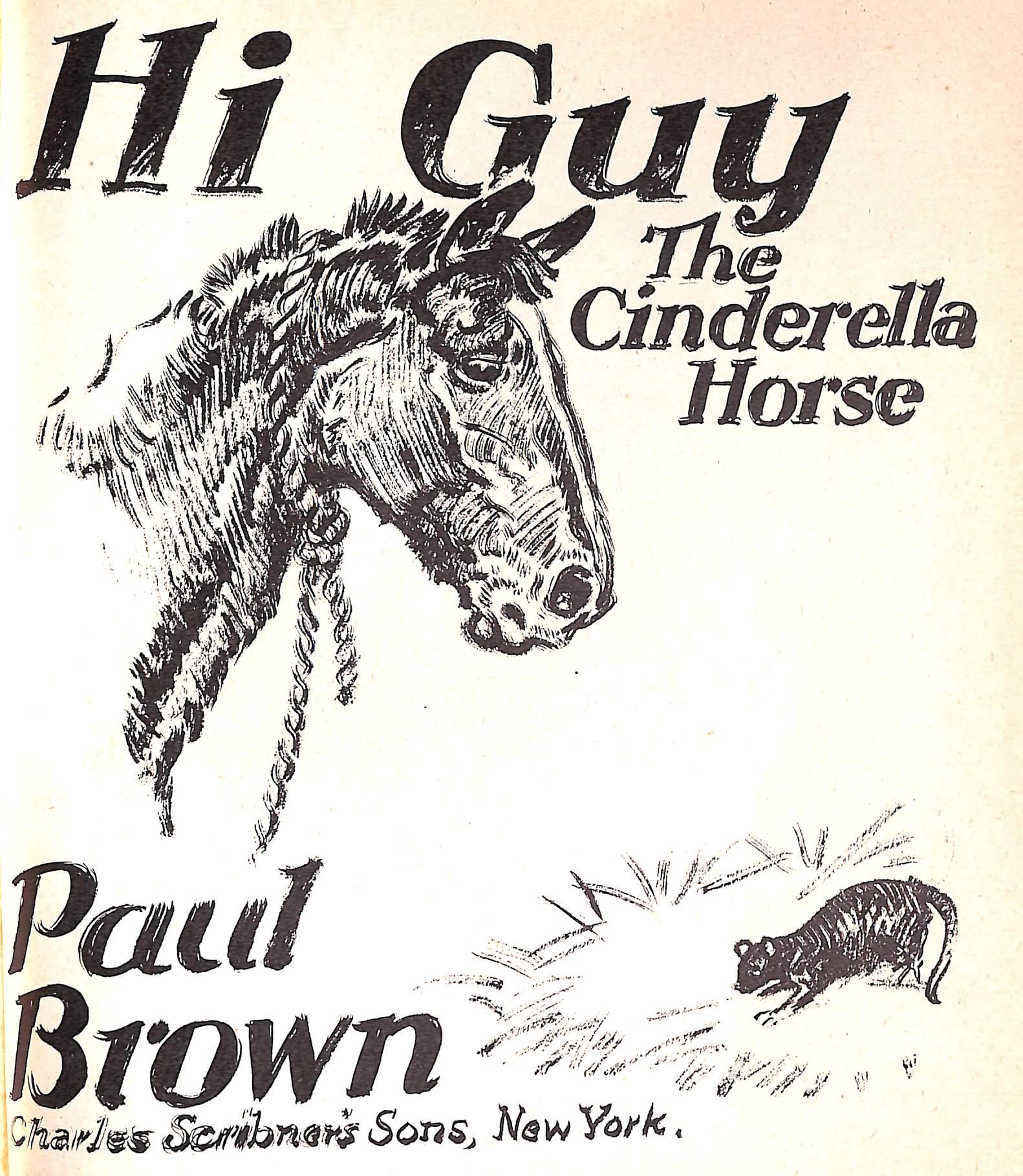 Original 1944 Pencil Drawing From Hi, Guy! The Cinderella Horse By Paul Brown 44 For Sale 4