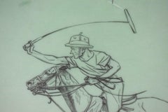 Paul Brown Polo Pencil On Acetate Drawing #6