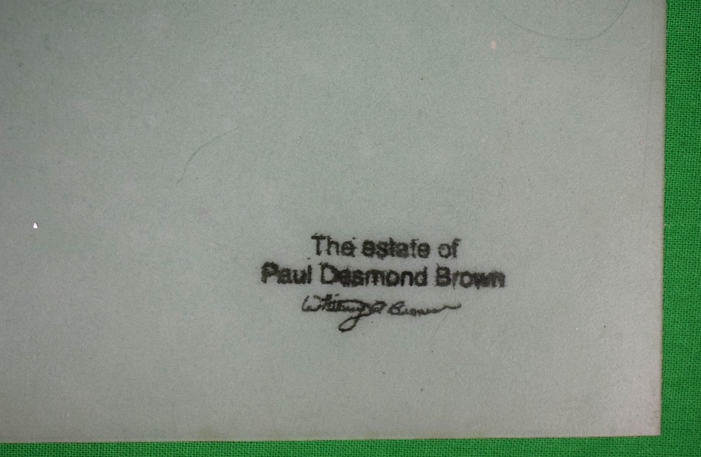 Paul Brown Polo Pencil On Acetate Drawing #7 For Sale 3