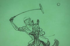 Paul Brown Polo Pencil On Acetate Drawing #9