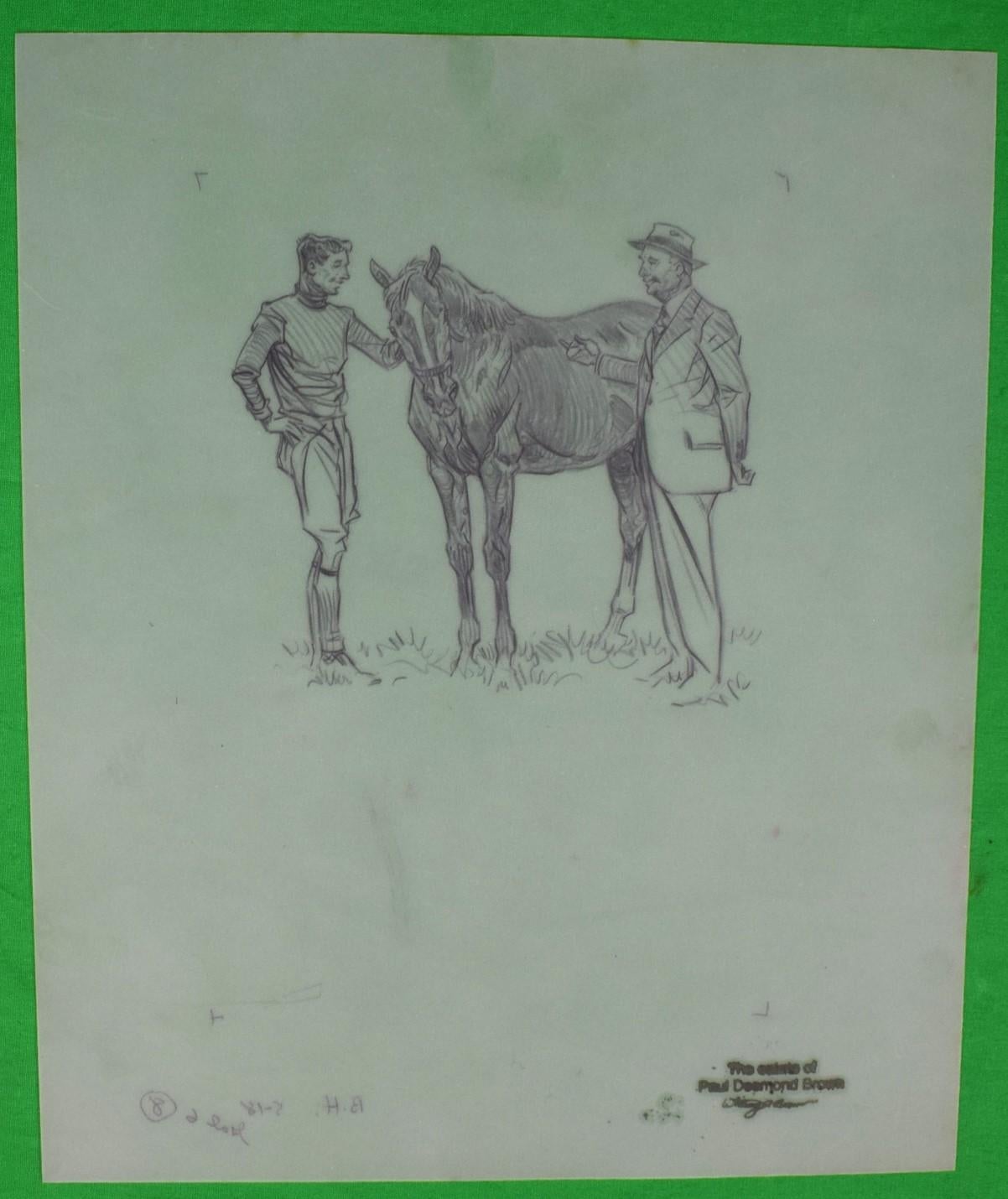 Paul Brown Polo Matita su Acetato Disegno #11 in vendita 1