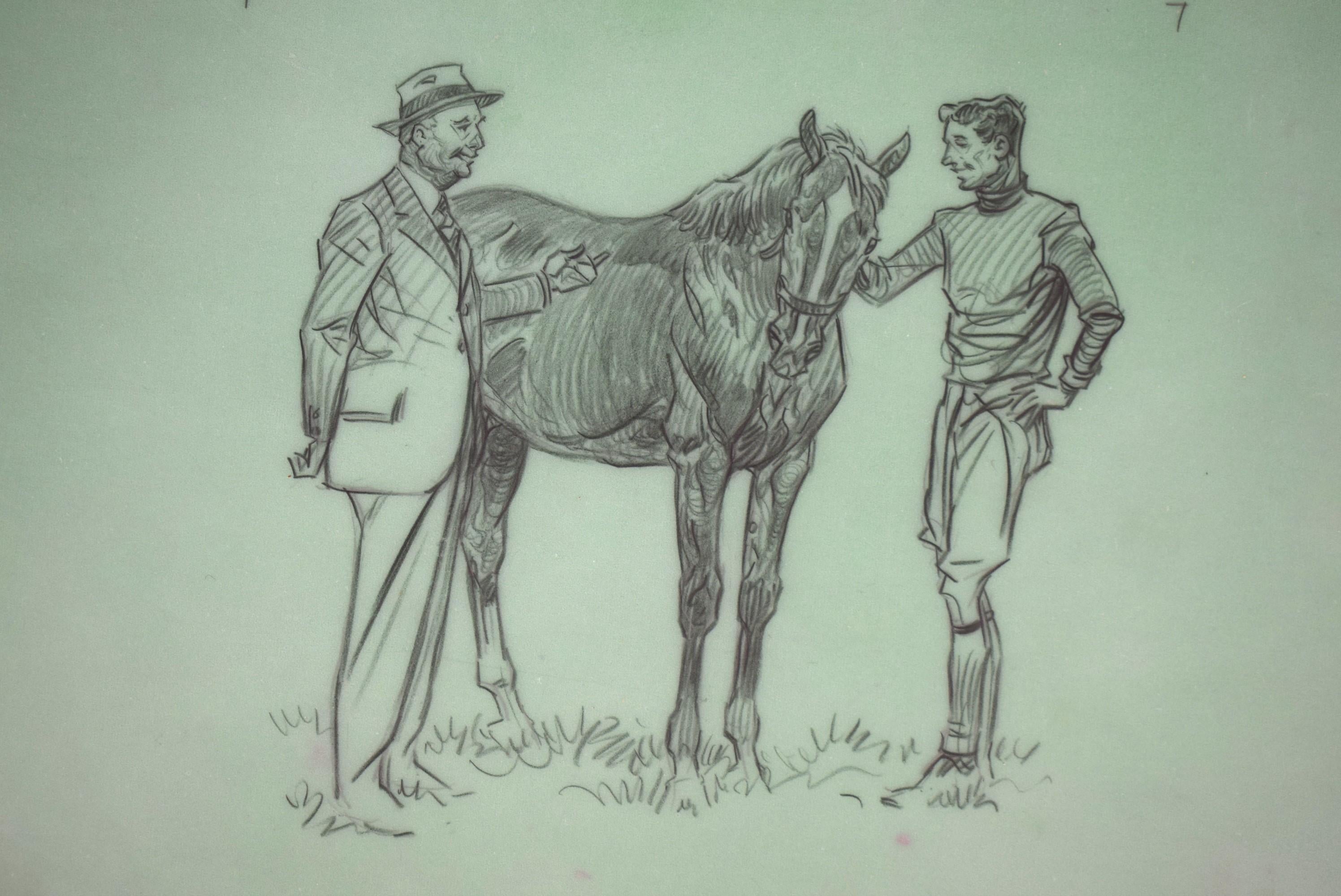 Paul Brown Polo Pencil On Acetate Drawing #11 For Sale 3