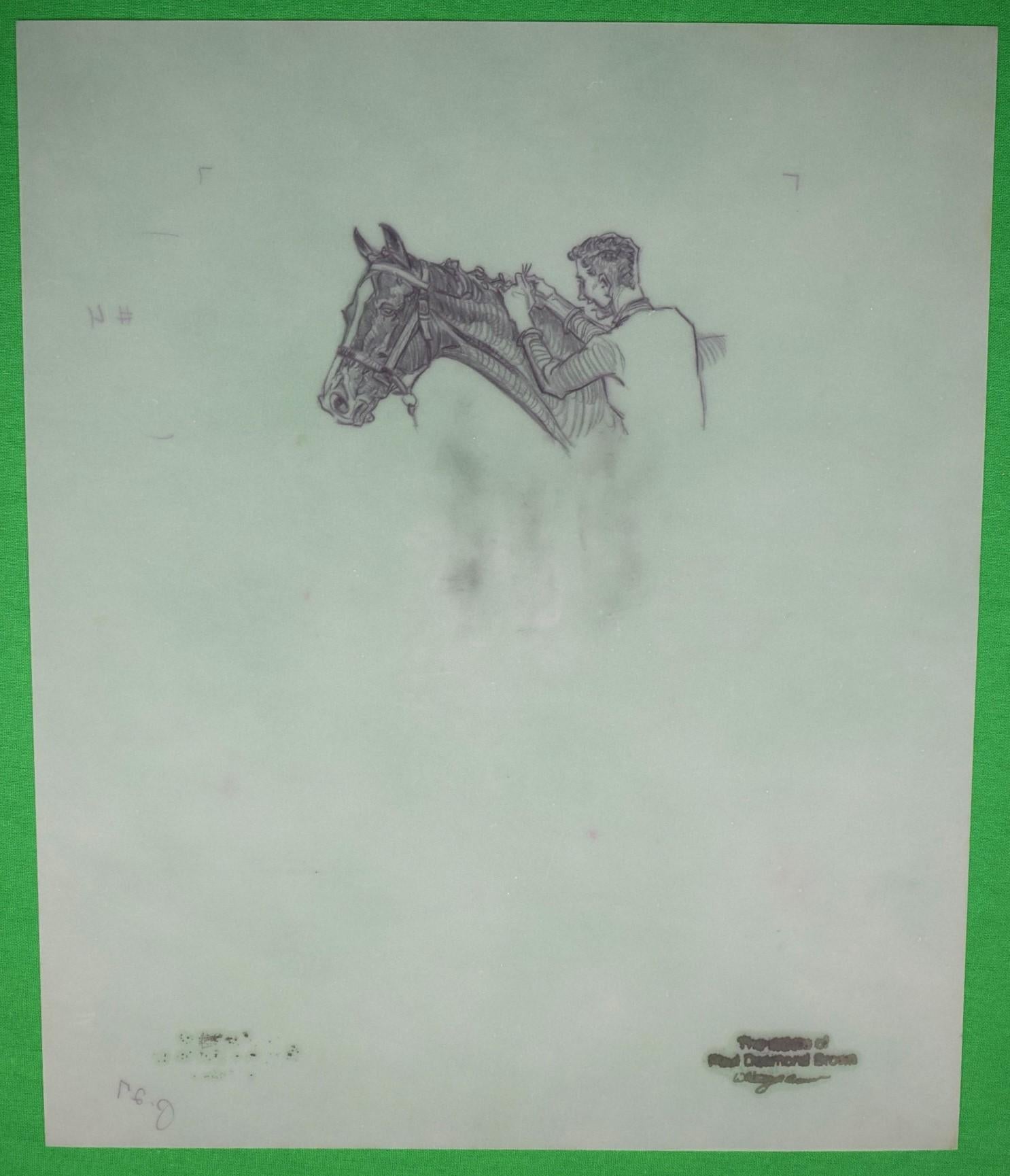 Paul Brown Polo Pencil On Acetate Drawing #13 For Sale 2