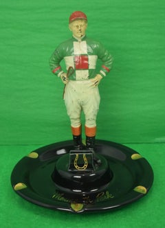 Vintage "21" Jockey Custom Silks Monmouth Park Ashtray 