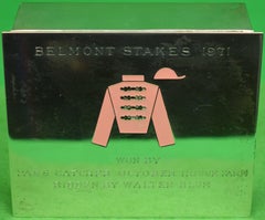 Used "Tiffany & Co 1971 Belmont Stakes Sterling Silver Jockey Presentation Box"