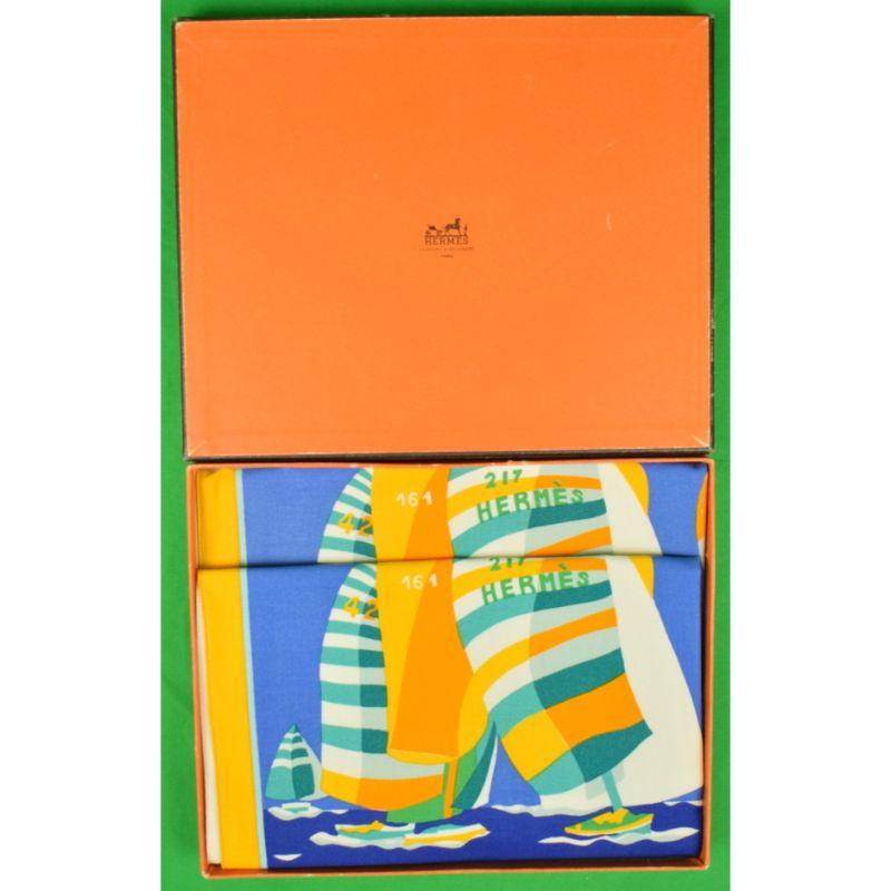 "Pair x Hermes Cotton Nautical Placemats & Napkins Boxed Set" (New in 'H' Box) - Art by Unknown