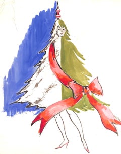 "Lanvin Paris Lady Christmas Tree"