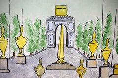 "Christian Dior" c1950s Original Watercolor Advertising Artwork by A.W. Montel