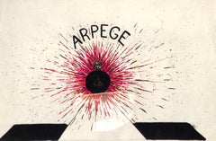 "Lanvin Paris Arpege Perfume Starburst c1950s Artwork"