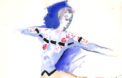"Lanvin Paris Ballet Dancer c1950s Artwork"