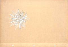 "Lanvin Paris White Starburst c1950s Artwork"