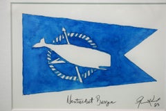 "Nantucket Whale Burgee" Watercolor 2023