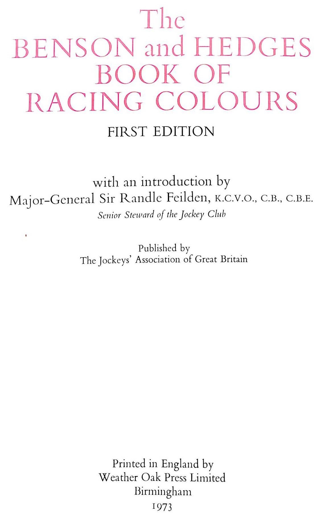 horse racing colors