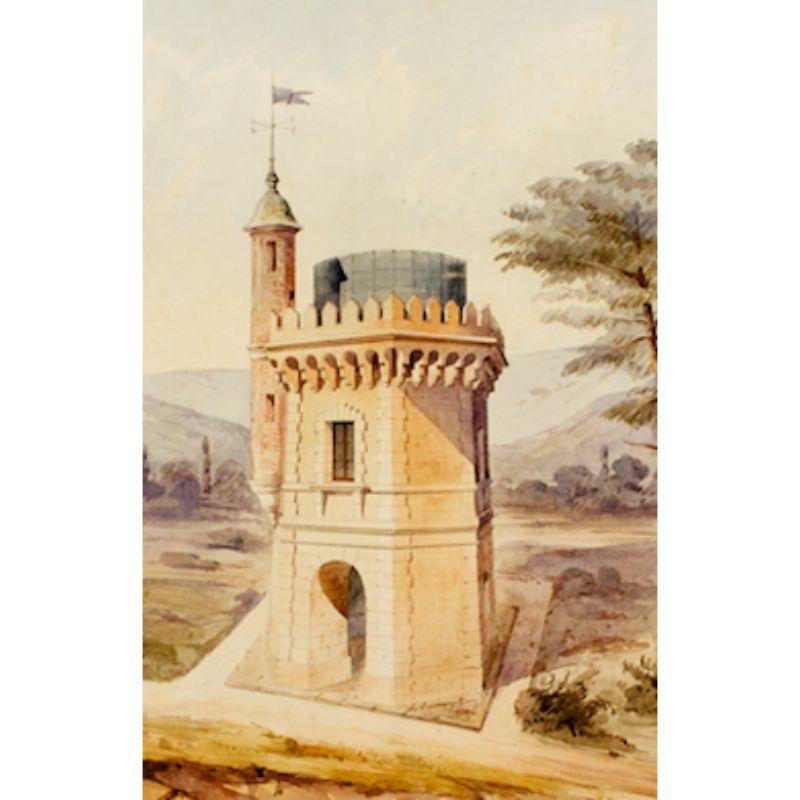 Castle Folly 1859 Watercolour For Sale 4
