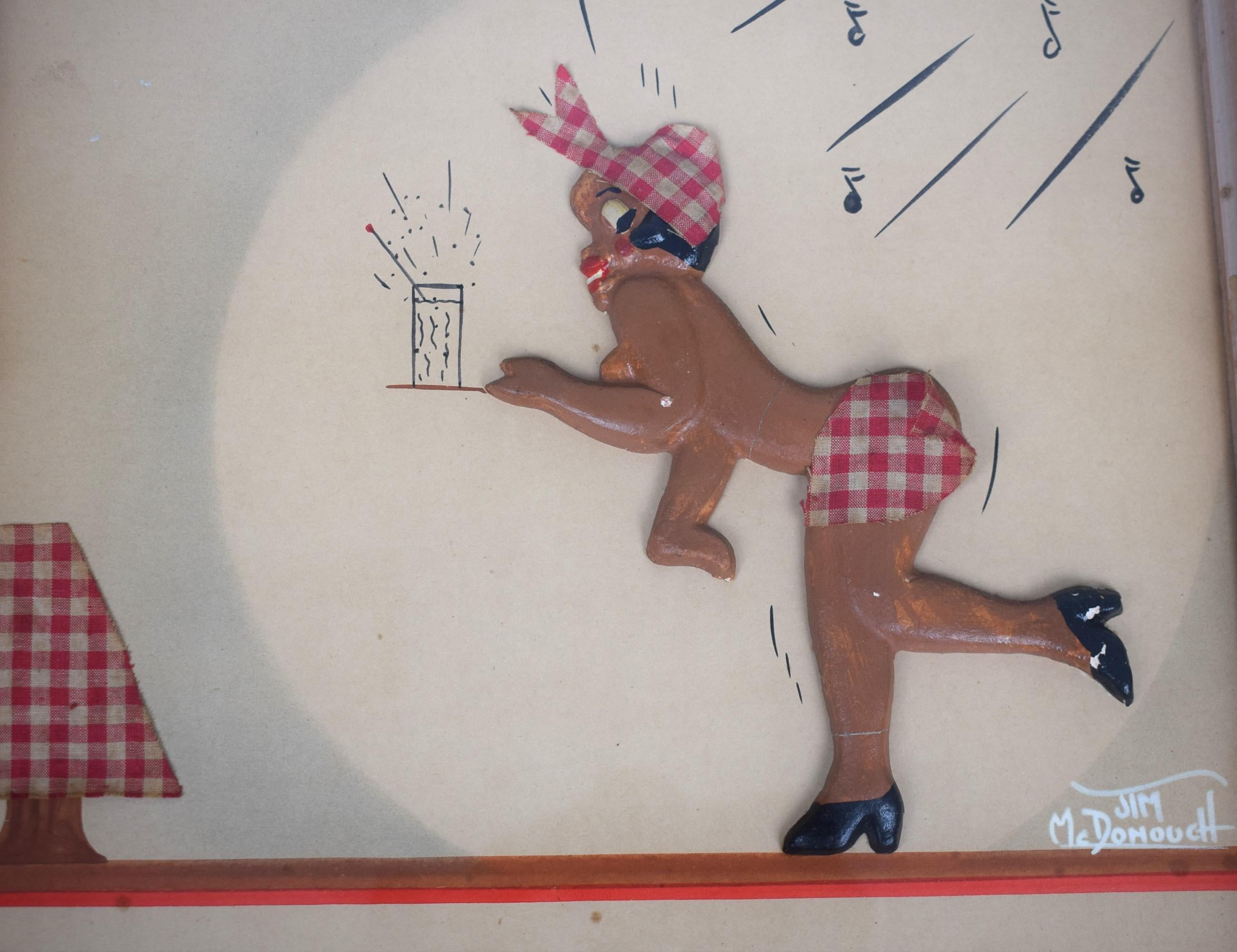 « Gin Fizz », œuvre d'art originale à la gouache des années 1930 de Jim McDonough en vente 2