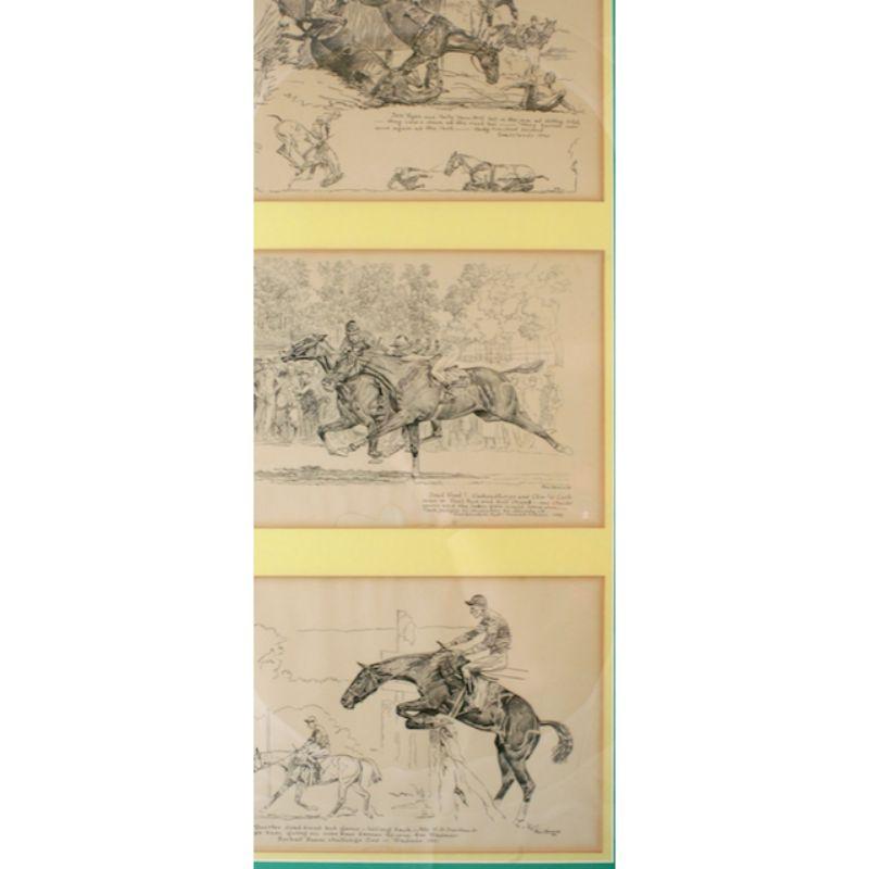 Triptych of original drypoint etchings by Paul Desmond Brown (1893-1958) depicting: Grasslands 1930/ Wissahickon Cup 1930/ & Radnor 1931

Art Sz: 27