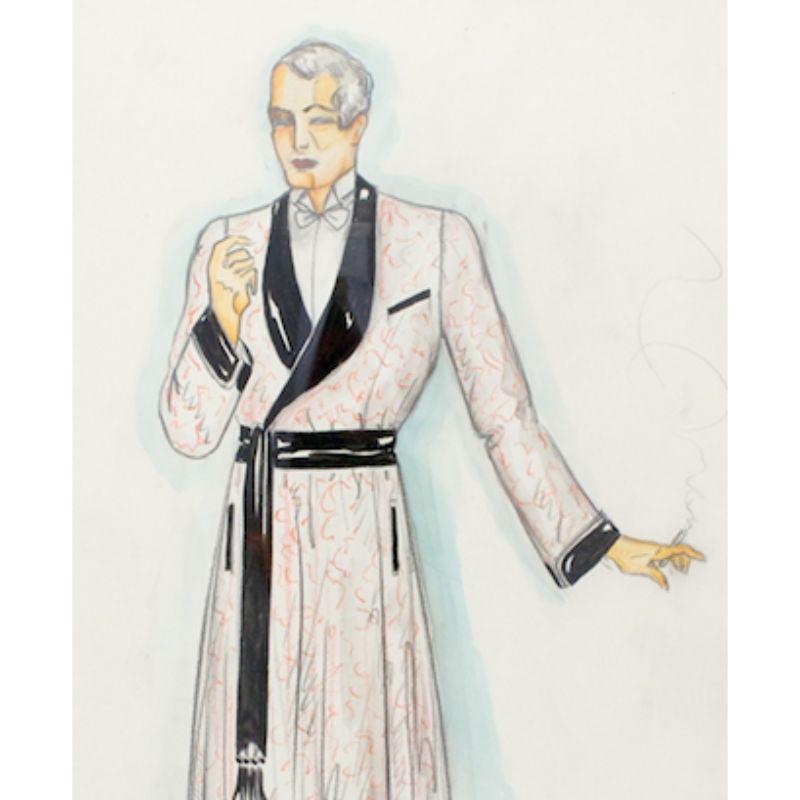 Dapper dandy in dashing dressing gown

c1930s

Art Sz: 14