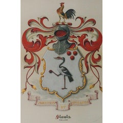 "Staats" Gouache Armorial Coat-of-Arms