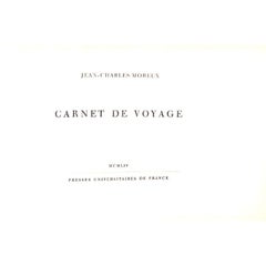 "Carnet de Voyage" 1954 MOREUX Jean-Charles (inscrit par Sister Parish à Jane
