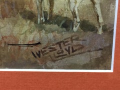 'The Kill' Watercolour by Thomas Ivester-Lloyd