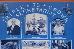 "Triple Crown Secretariat" 1973 Poster Inscribed by Jockey Ron Turcotte