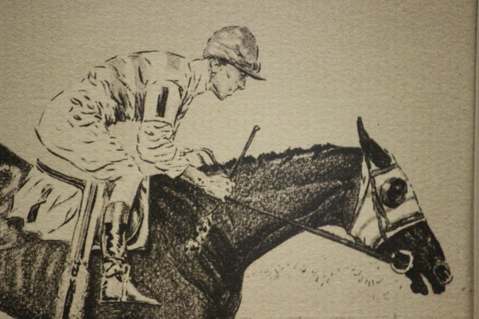 Steeplechase Drypoint by Paul Desmond Brown For Sale 1