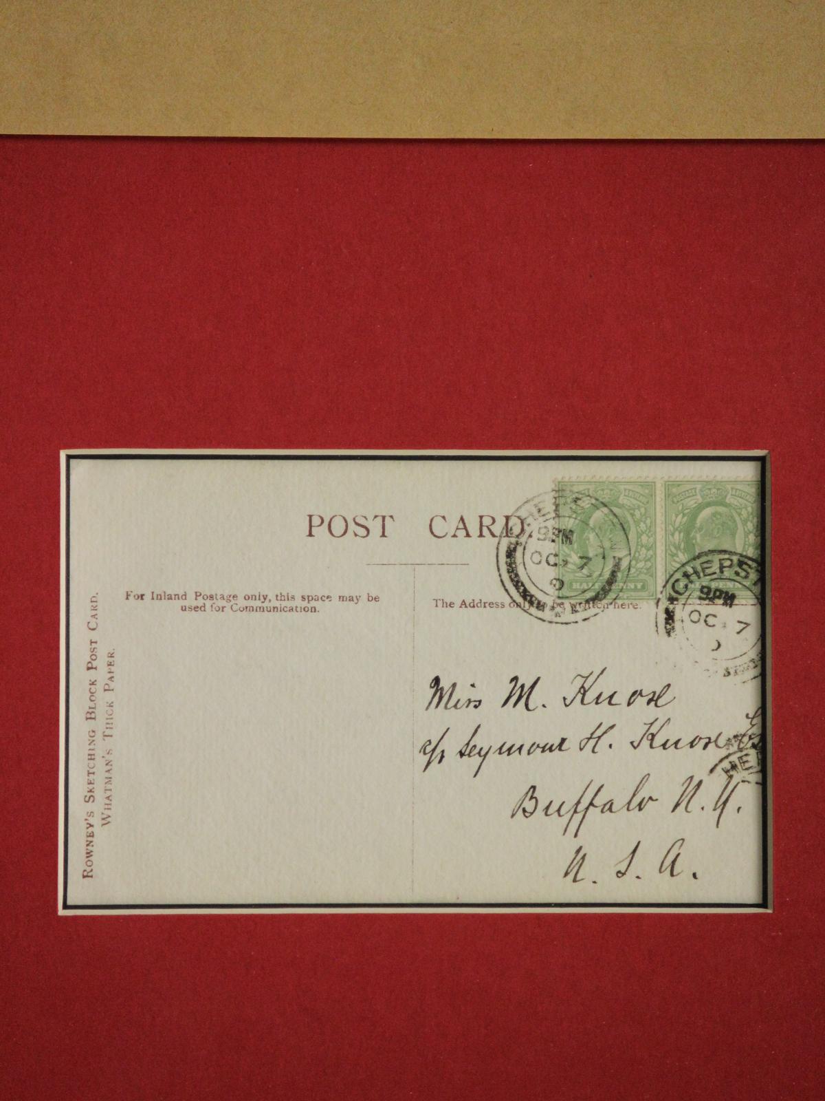 FIve c1910er Stift- und Tinte-Postkartenzeichnungen im Angebot 9