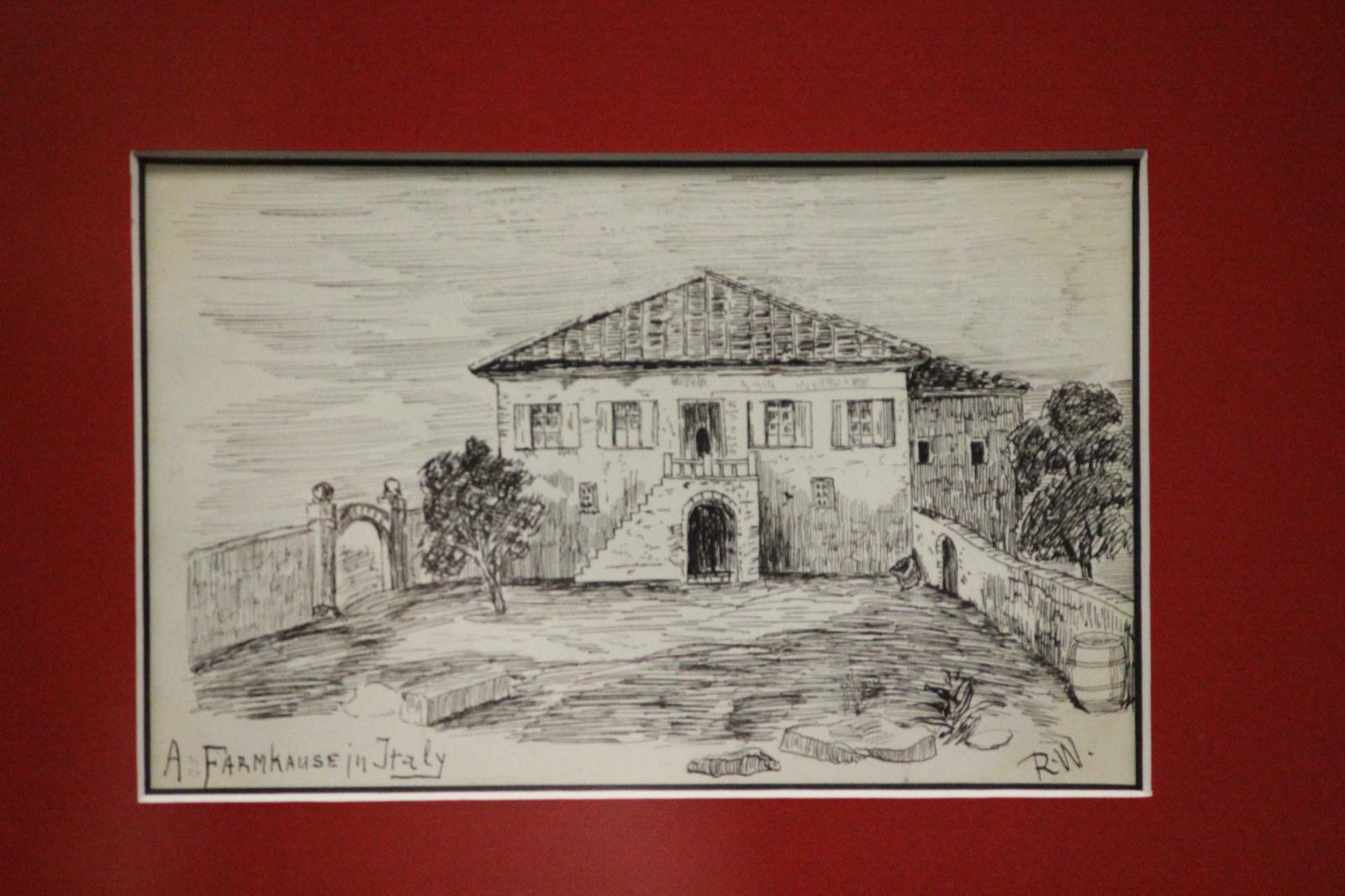 5 Postcard Pen & Ink c1910s Drawings from Italy For Sale 4