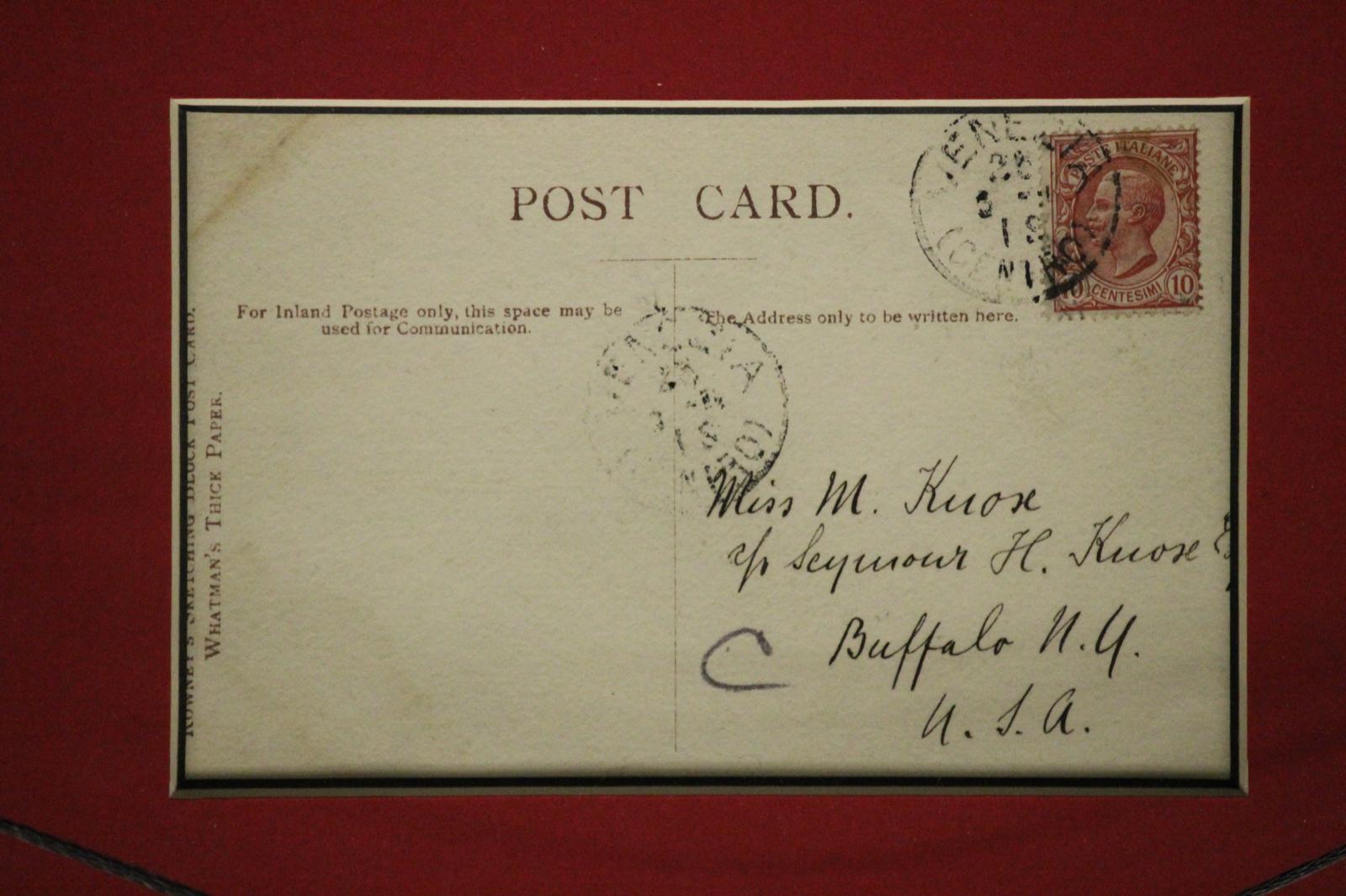 5 Postkartenstift- und Tinte-Zeichnungen aus Italien, ca. 1910er Jahre im Angebot 10