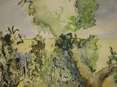 "Garden Patio" Watercolor