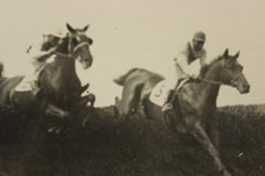 Belmont Park 1927 Steeplechase B&W Framed Photo