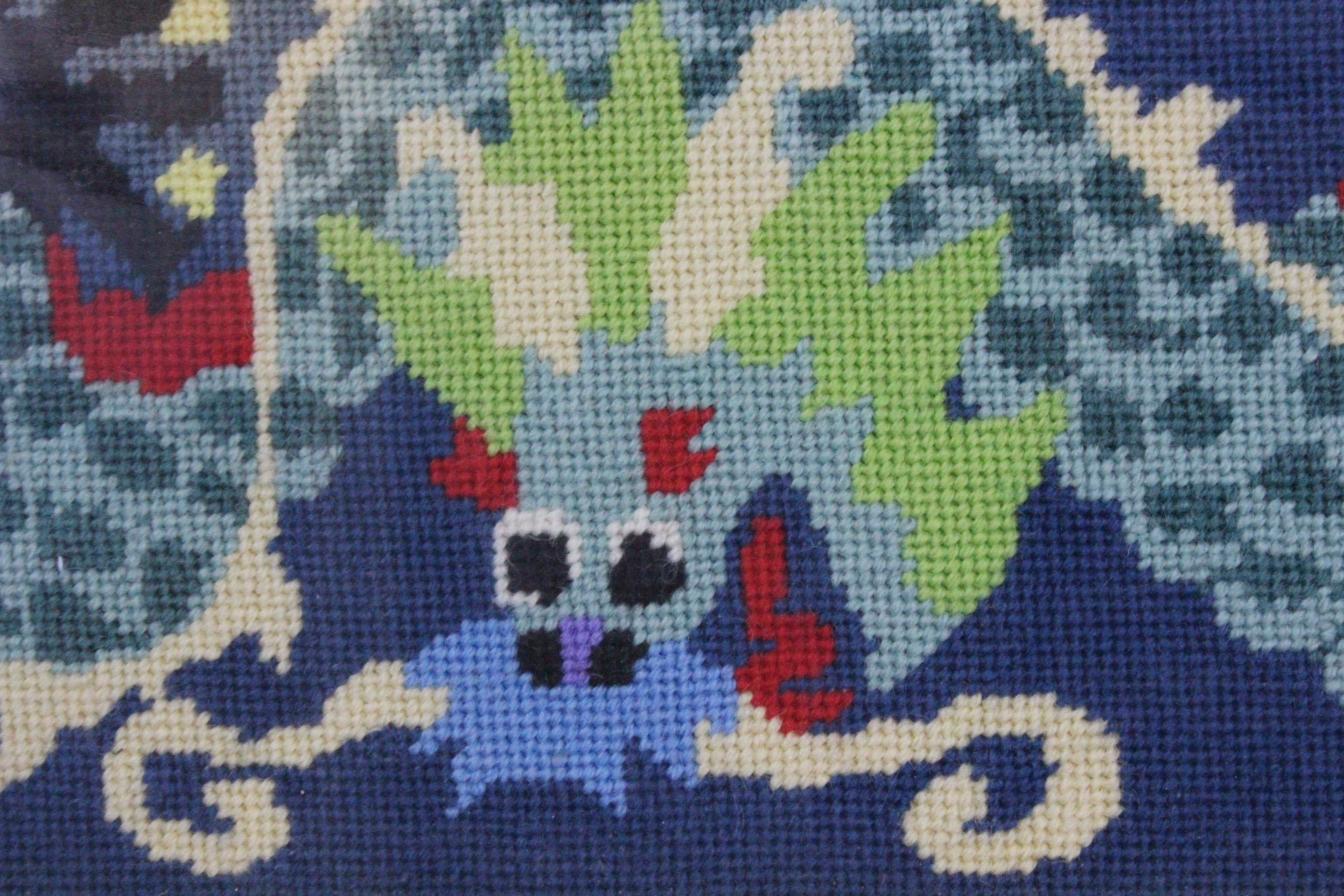 Chinese Needlepoint Dragon For Sale 1