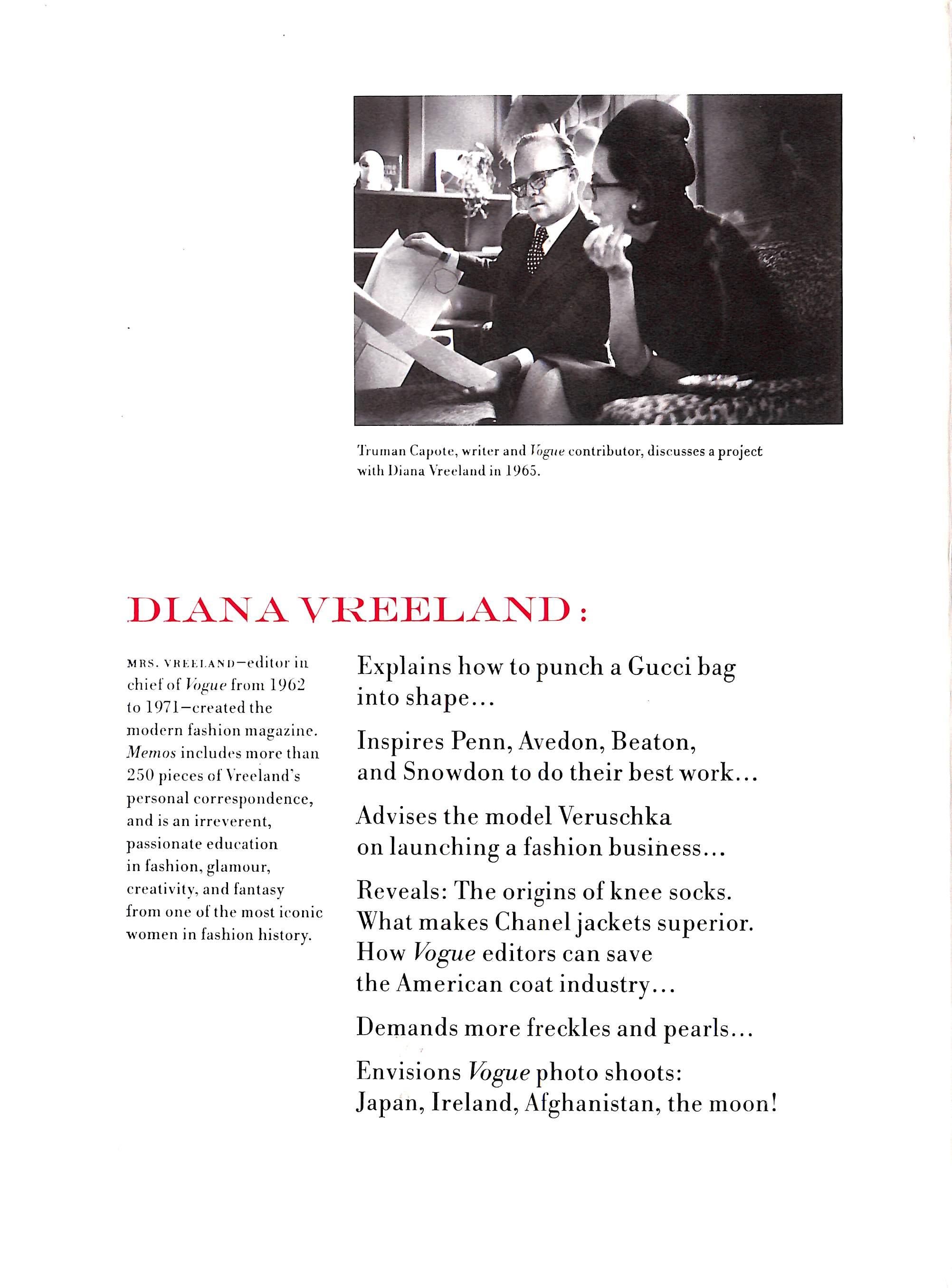 Diana Vreeland Memos: The Vogue Years 1962-1971