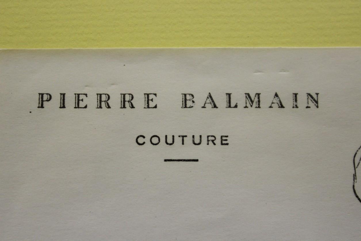 Pierre Balmain Couture No. 415 Versailles For Sale 1