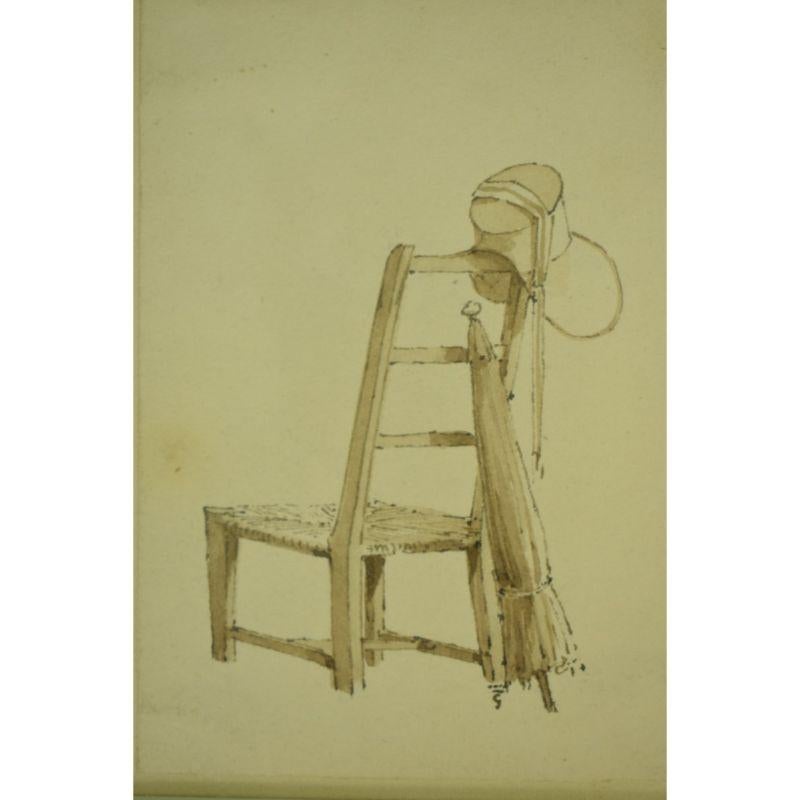 Paull Sandby, R.A. Ink & Wash on Paper of a Chair For Sale 1