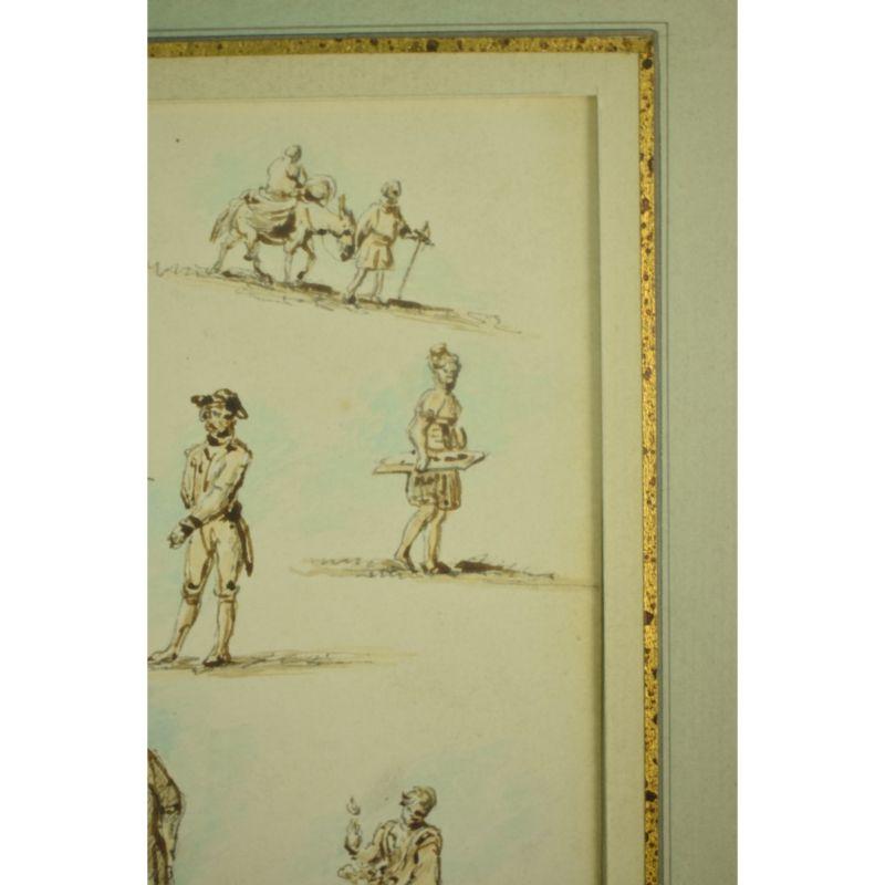 Attribué à William Henry Pyne (1769-1843) Études de figures en vente 4