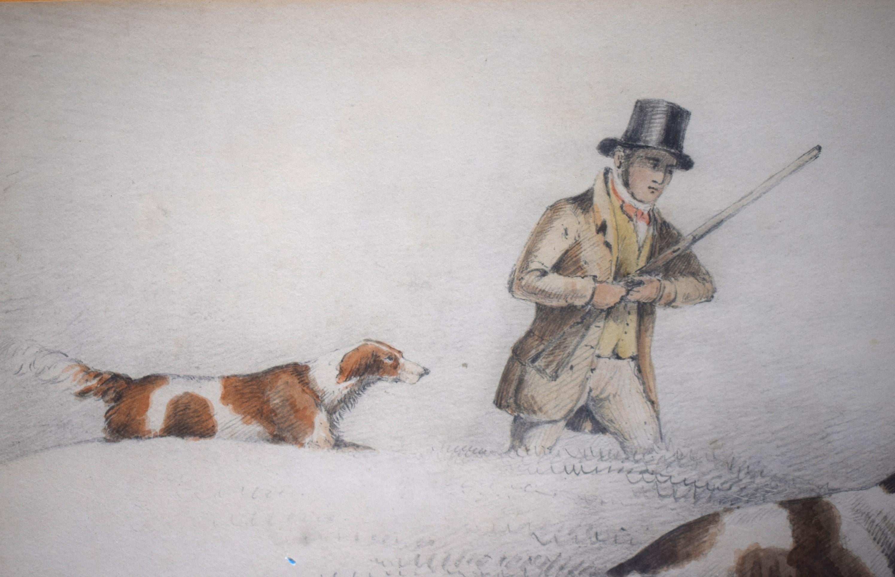 « Hommes Shooting », aquarelle d'Henry Alken en vente 2